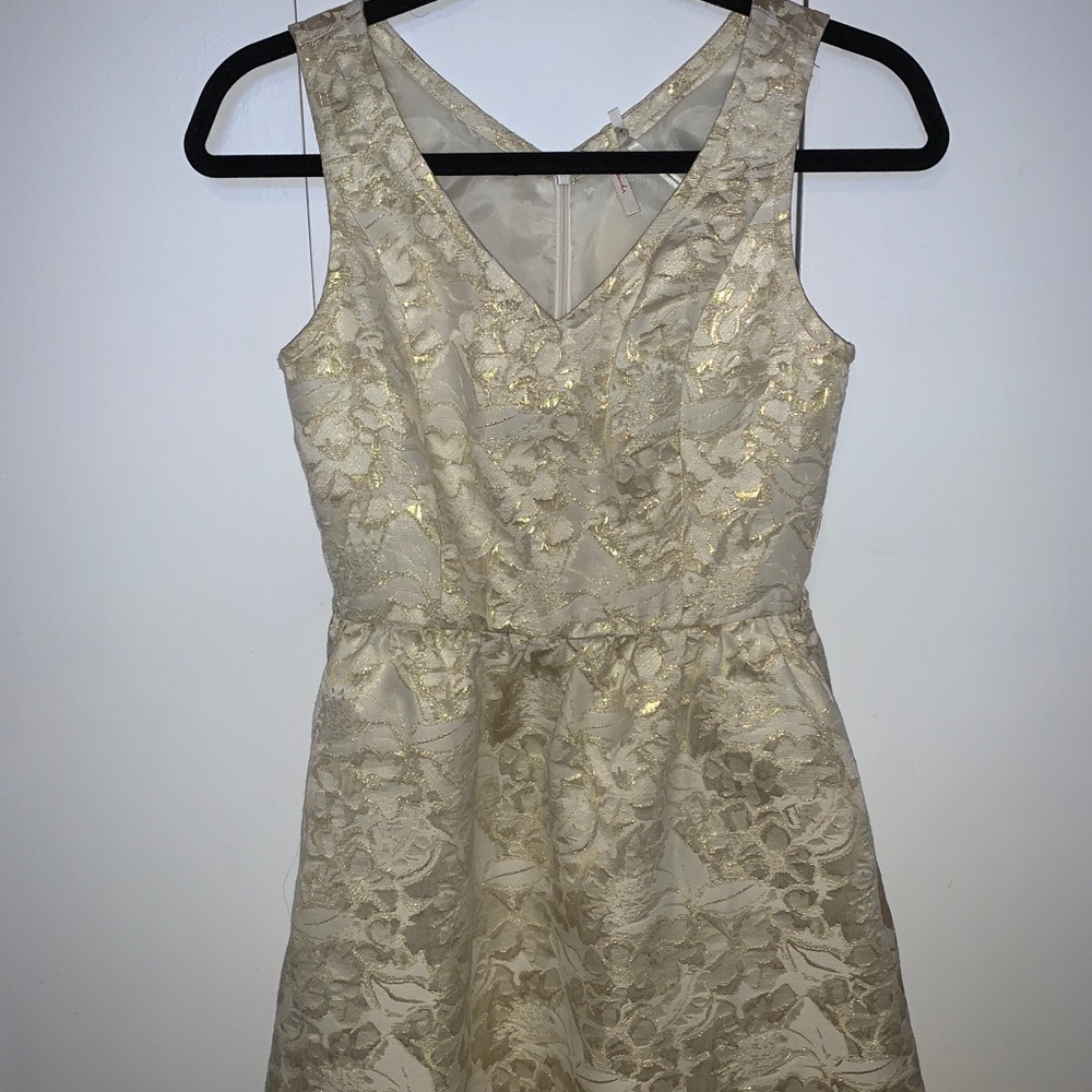 Gold dress